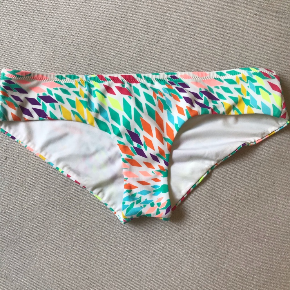 Victoria’s Secret cheeky bikini bottom white neon